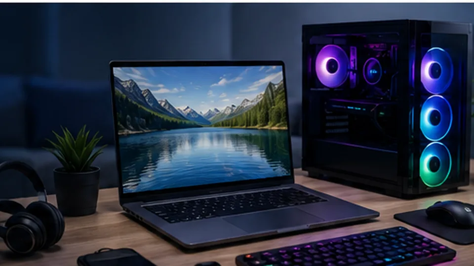 Desktop and laptop workstation
